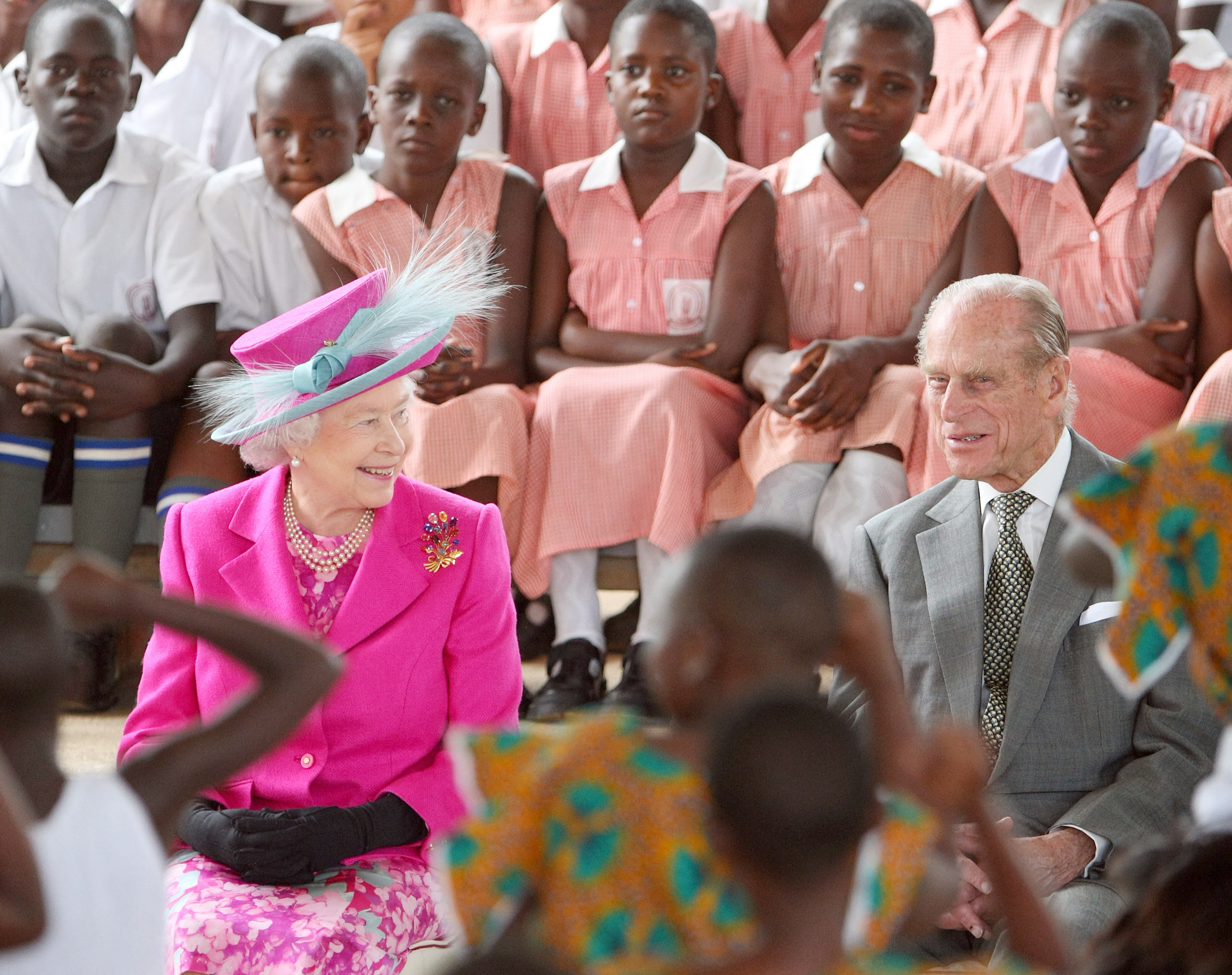Queen Elizabeth in Uganda