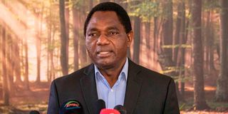 Hakainde Hichilema. 