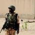 Nigerian soldiers on patrol.
