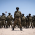 Mozambican Armed Defence Forces being inspected in Cabo Delgado Province.